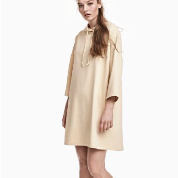 Oversized Sweatshirt Dress With Hood - Picture 5 of 6